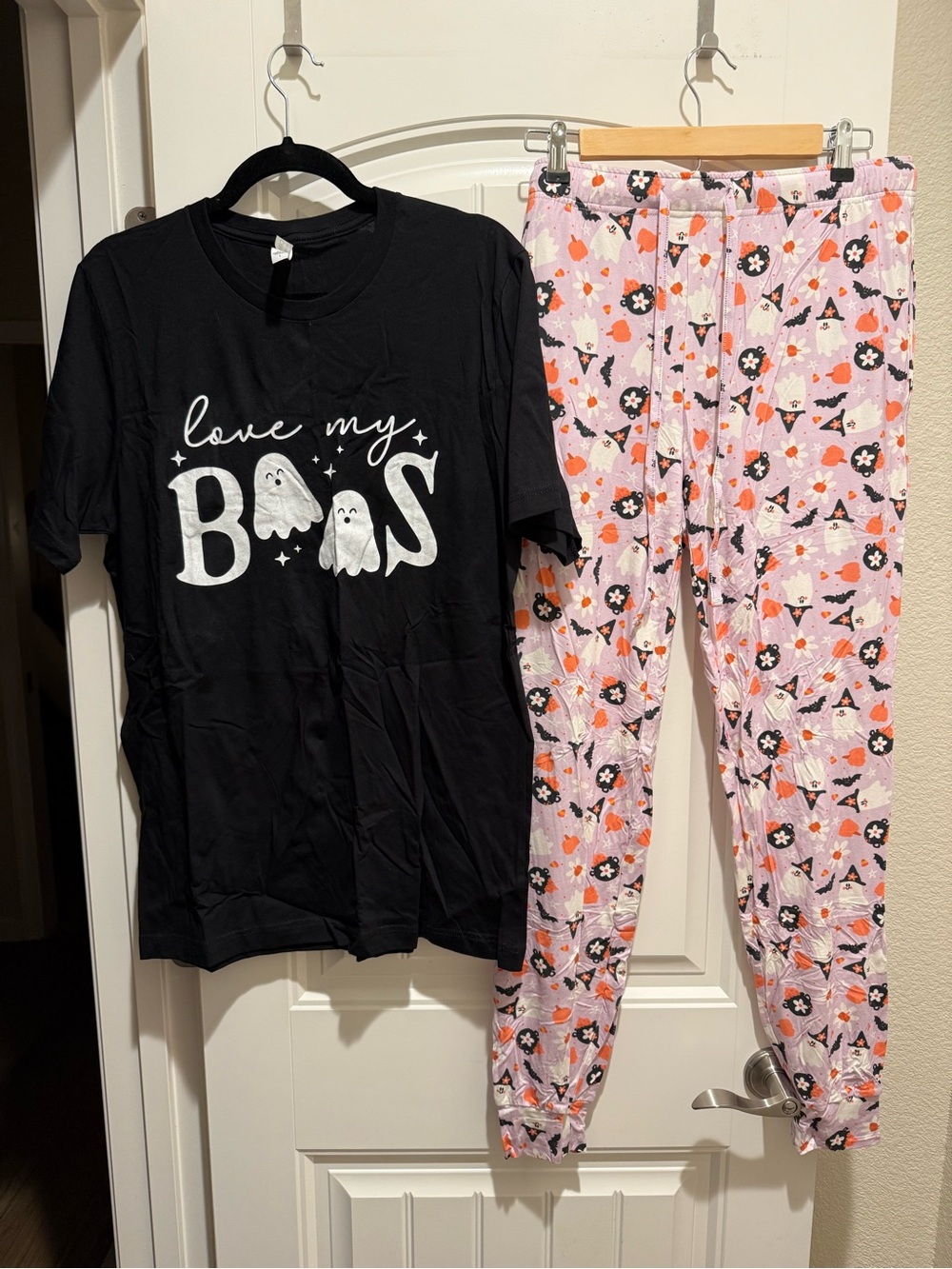 Women’s Love My Boos Graphic Tee & Jogger Pants Pajama Set